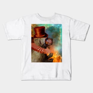 Clown Baboon in Space Kids T-Shirt